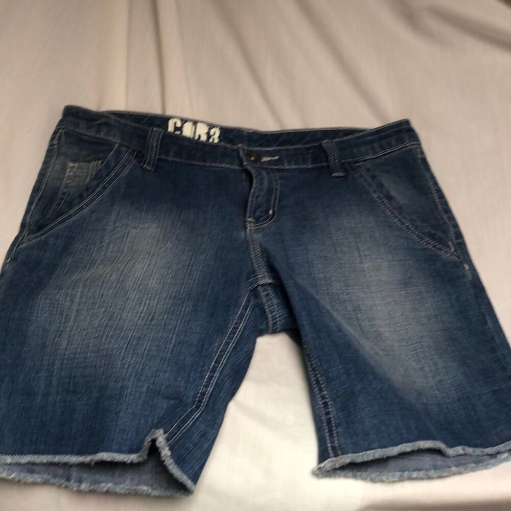 Cor3 8 Jean shorts flat front nwot perfect